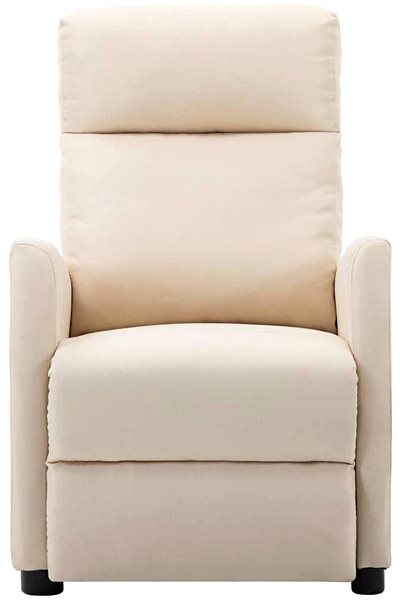 Kreslo Polohovacie kreslo krémové textil Screen