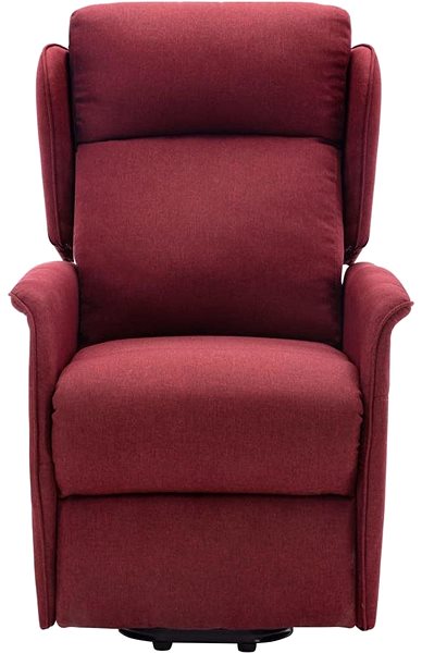 Křeslo Zvedací polohovací křeslo vínové textil Screen