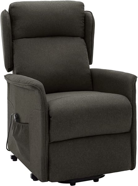 Křeslo Zvedací polohovací křeslo taupe textil Lifestyle