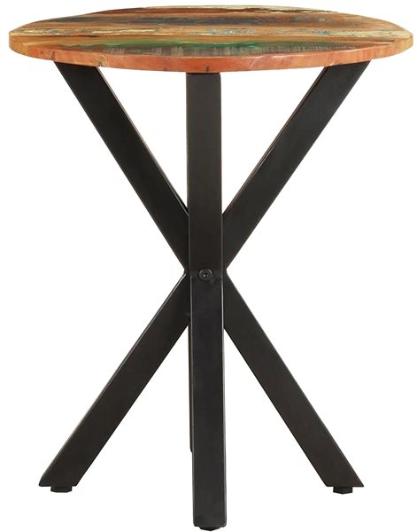 Odkladací stolík Odkladací stolík 48 × 48 × 56 cm masívne recyklované drevo ...