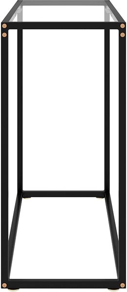 Konzolový stolík Konzolový stolík transparentný 80 × 35 × 75 cm tvrdené sklo ...