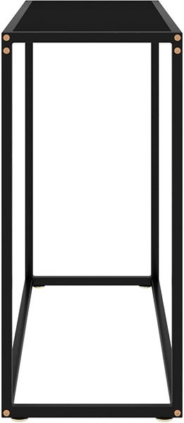 Konzolový stolík Konzolový stolík čierny 80 × 35 × 75 cm tvrdené sklo ...