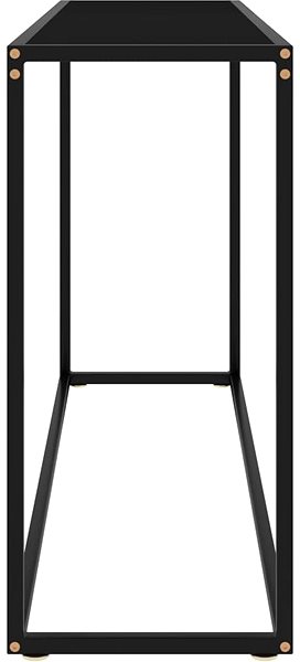 Konzolový stolík Konzolový stolík čierny 120 × 35 × 75 cm tvrdené sklo ...
