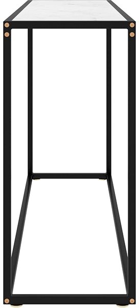 Konzolový stolík Konzolový stolík biely 120 × 35 × 75 cm tvrdené sklo ...