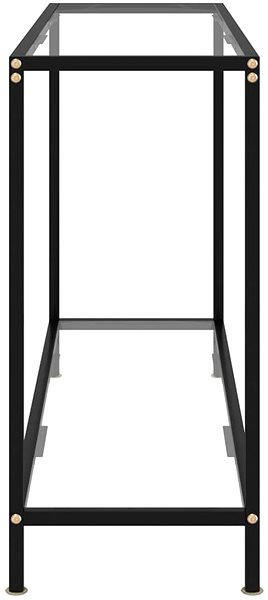 Konzolový stolík Konzolový stolík priehľadný 120 × 35 × 75 cm tvrdené sklo ...