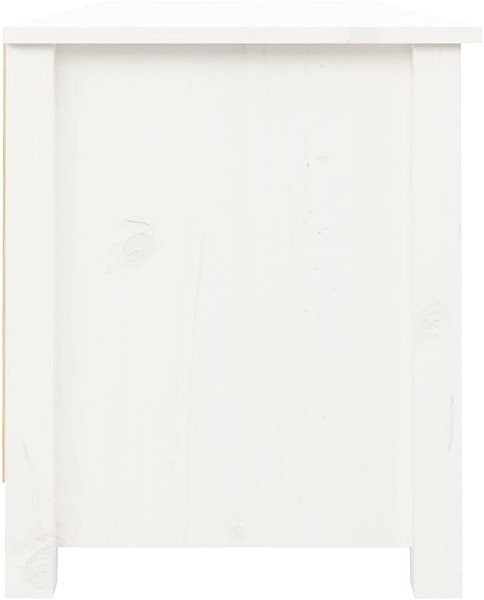 Lavica Lavica s botníkom biela 110 × 38 × 45,5 cm, masívna borovica ...