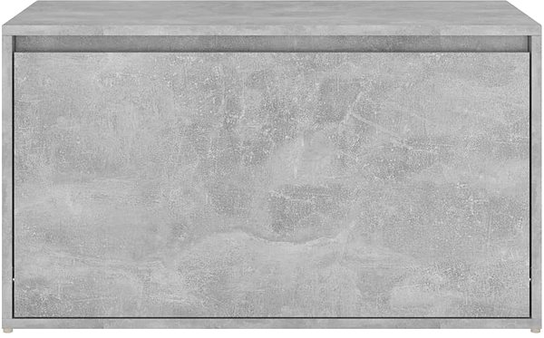 Lavica Lavica do predsiene 80 × 40 × 45 cm, betónovo sivá drevotrieska ...