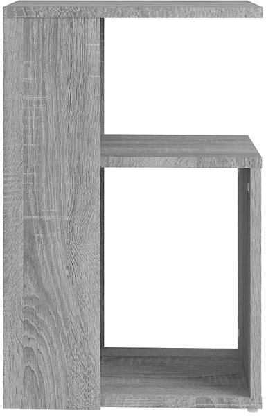 Odkladací stolík Odkladací stolík sivý sonoma 36 × 30 × 56 cm kompozitné drevo ...