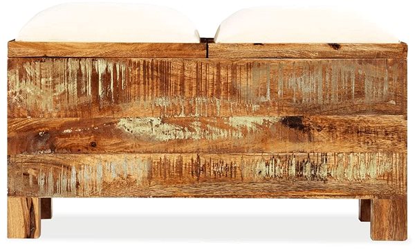 Lavica Úložná lavica masívne recyklované drevo 80 × 40 × 40 cm ...