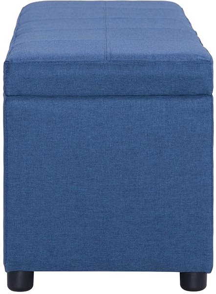 Lavica Lavica s úložným priestorom 116 cm modrá polyester ...