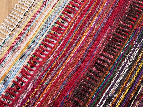 Koberec Krátkovlasý tmavý farebný bavlnený koberec 140 × 200 cm DANCA, 55212 ...