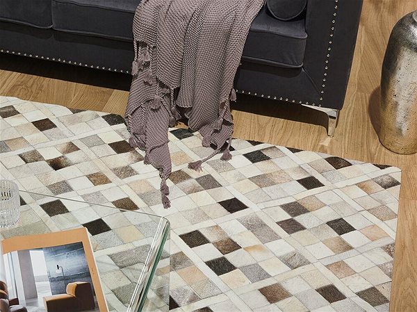 Koberec Kožený koberec 160 × 230 cm viacfarebný HIRKA, 182096 ...