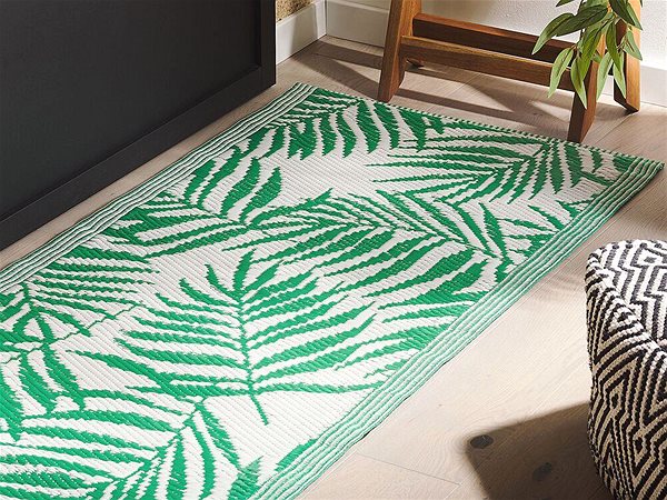 Koberec Vonkajší koberec KOTA palmové listy zelené 60 × 105 cm, 196258 ...