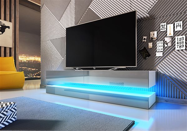 TV stolík RTV Fly + LED, 5907763644043 ...