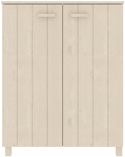 Botník Skrinka na topánky medovo hnedá 85 × 40 × 108 cm masívne borovicové drevo, 340516 ...