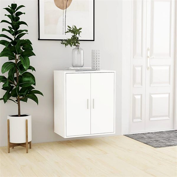 Shoe Rack Shoe rack white 60 x 35 x 70 cm chipboard, 808918 ...