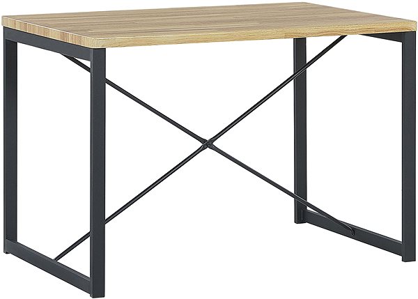Jedálenská stolička Jedálenská sada jedálenský stôl 2 stoličky a lavica svetlé drevo s čiernou FLIXTON, 251651 ...