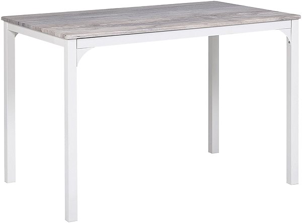 Jedálenská stolička Jedálenská súprava jedálenský stôl a 4 stoličky sivá s bielou BISMARCK, 251863 ...