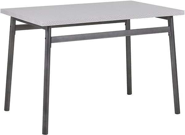 Jedálenská stolička Sada jedálenského stola a 4 stoličiek sivá s čiernou VELDEN, 251908 ...