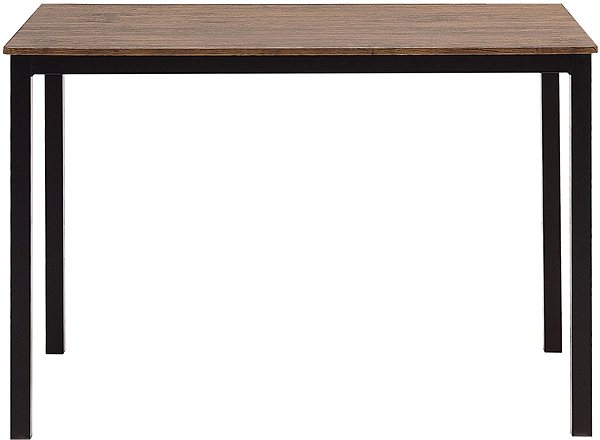 Jedálenská stolička Sada jedálenského stola a 4 stoličiek z tmavého dreva s čiernym HAMRY, 251907 ...