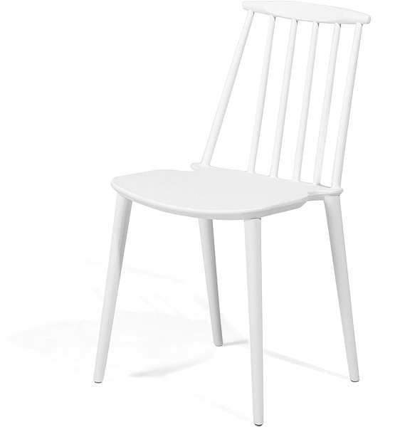Jedálenská stolička Súprava dvoch bielych jedálenských stoličiek VENTNOR, 101781 ...