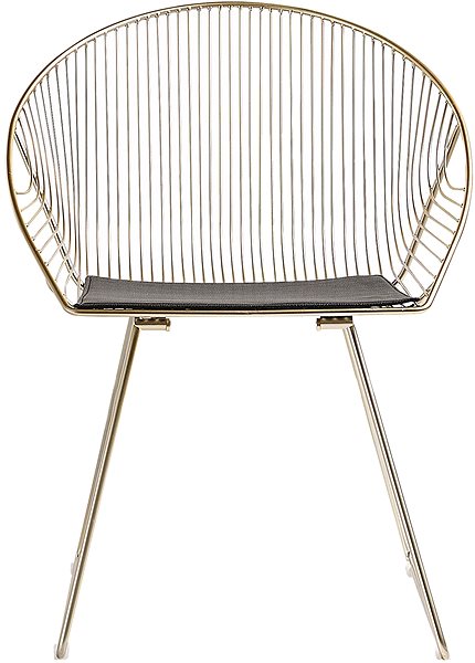 Jedálenská stolička Zlatá jedálenská stolička AURORA 2 ks, 160441 ...
