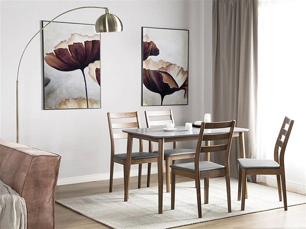 Jedálenská stolička Súprava stôl 118 x 77 cm s dvomi stoličkami MODESTO, 126329 ...