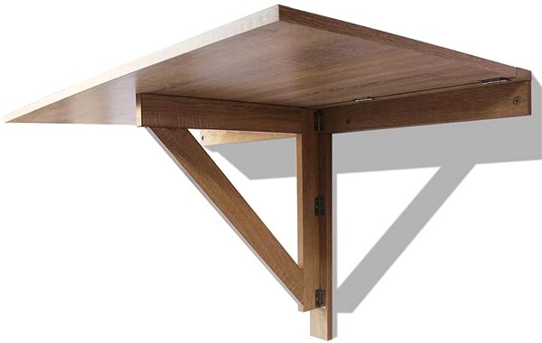 Odkladací stolík Sklápací nástenný stôl dub 100 x 60 cm ...