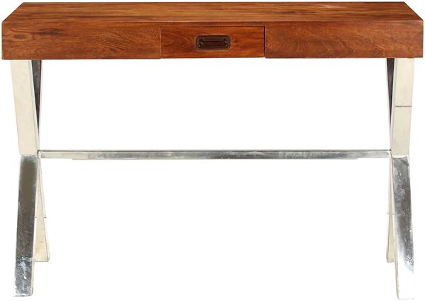 Písací stôl Písací stôl z masívnej akácie so sheeshamovým povrchom 110 × 50 × 76 cm ...