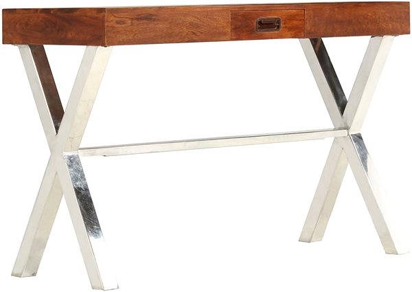 Písací stôl Písací stôl z masívnej akácie so sheeshamovým povrchom 110 × 50 × 76 cm ...