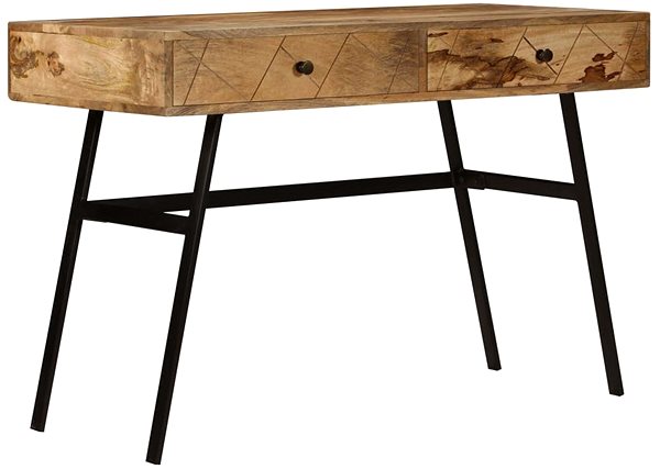 Písací stôl Písací stôl so zásuvkami 110 × 50 × 76 cm masívny mangovník ...