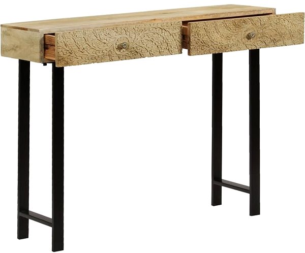 Konzolový stolík Konzolový stolík z masívneho mangovníka 102 x 30 x 79 cm ...