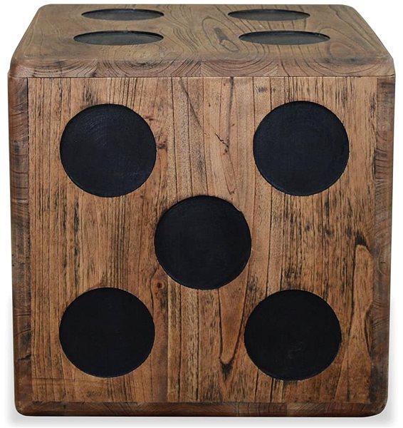 Úložný box Úložný box mindi dřevo 40 x 40 x 40 cm design hrací kostky ...