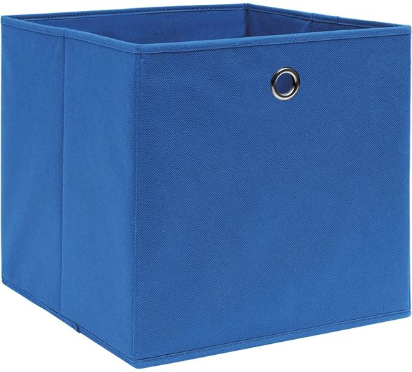 Úložný box Úložné boxy 10 ks modré 32 × 32 × 32 cm textil ...