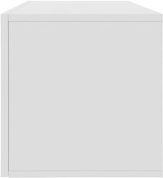 Regál Regál na LP platne biely 71 × 34 × 36 cm Vlastnosti/technológia