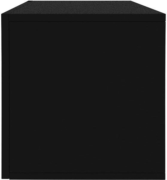 Regál Regál na LP platne čierny 71 × 34 × 36 cm Vlastnosti/technológia