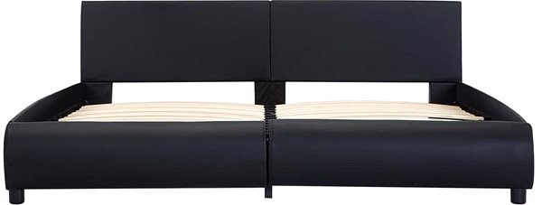 Rám postele Rám postele černý umělá kůže 180x200 cm ...
