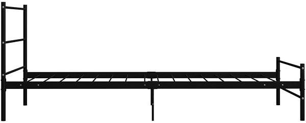 Posteľ Rám postele, čierny kovový, 90 x 200 cm ...