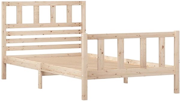 Rám postele Rám postele masívne drevo 100 × 200 cm, 3101143 ...