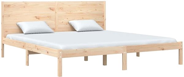 Rám postele Rám postele masívne drevo 180 × 200 cm Super King, 3104168 ...