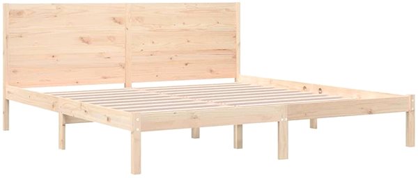 Posteľ Rám postele masívna borovica 200 × 200 cm, 3104173 ...