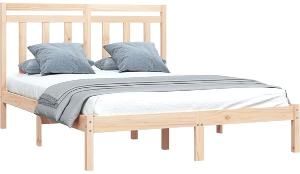 Rám postele Rám postele masívne drevo 160 × 200 cm, 3105260 ...