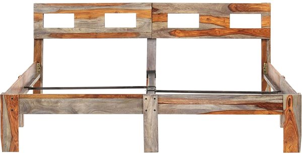 Posteľ Rám postele masívne sheeshamové drevo 160 × 200 cm ...