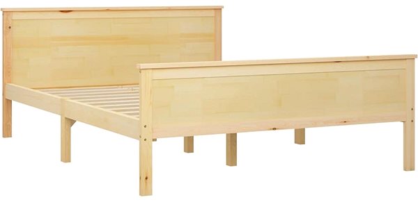 Rám postele Rám postele masívne drevo borovica 140 × 200 cm, 322177 ...