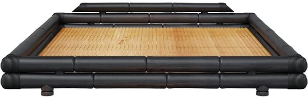 Posteľ Rám postele tmavo hnedý bambus 160 × 200 cm, 340067 ...
