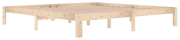Postel Rám postele masivní borovice 200 × 200 cm, 810385 ...