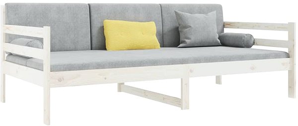 Posteľ Váľanda biela 80 × 200 cm masívne borové drevo, 814680 ...