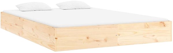 Rám postele Rám postele masívne drevo 180 × 200 cm Super King, 820027 ...