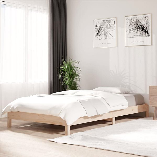 Postel Stohovatelná postel 90 × 200 cm masivní borovice, 820392 ...