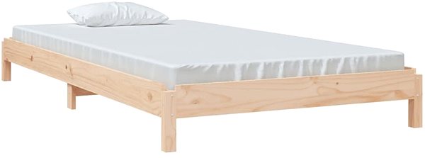 Postel Stohovatelná postel 90 × 200 cm masivní borovice, 820392 ...